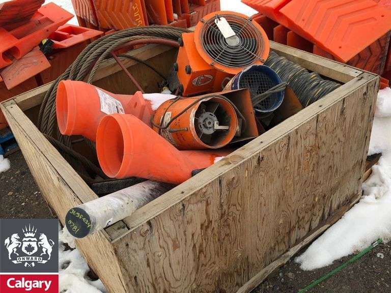 Crate of Shop and Yard Supplies Michener Allen Auctioneering Ltd