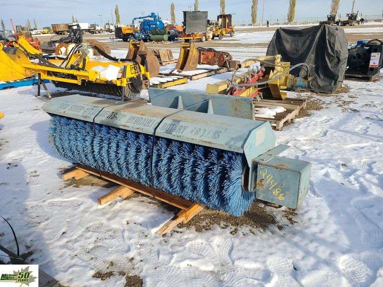 72in Skid Steer Sweeper Attachment1 Pallet Michener Allen Auctioneering Ltd