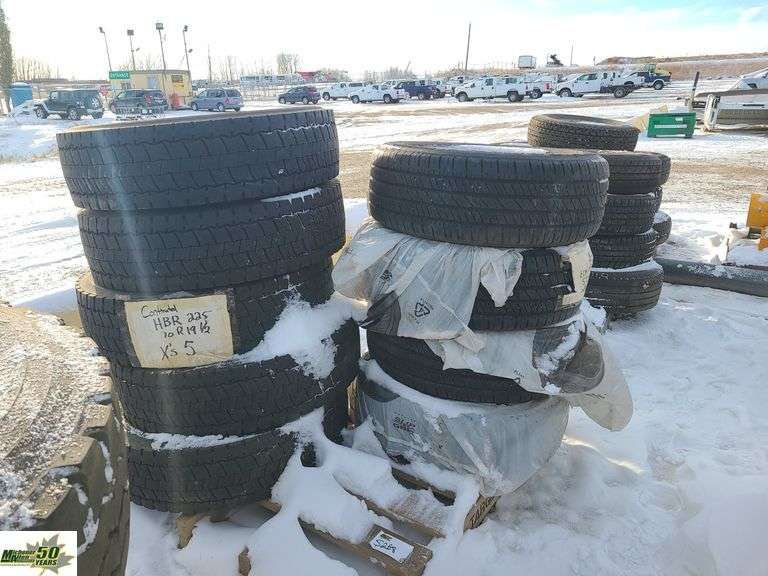 Assorted Tires and Rims2 Pallets Michener Allen Auctioneering Ltd