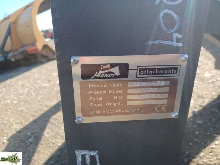 Skid Steer Grader Blade Handy Attachments HSGB96 Michener Allen