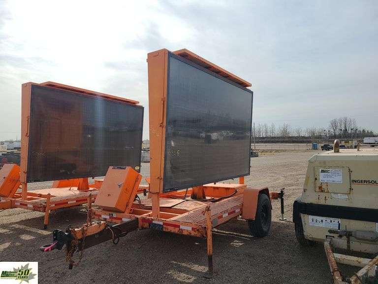 Trailer Mounted Traffic Sign *Non Operable* Qty 1 Michener Allen
