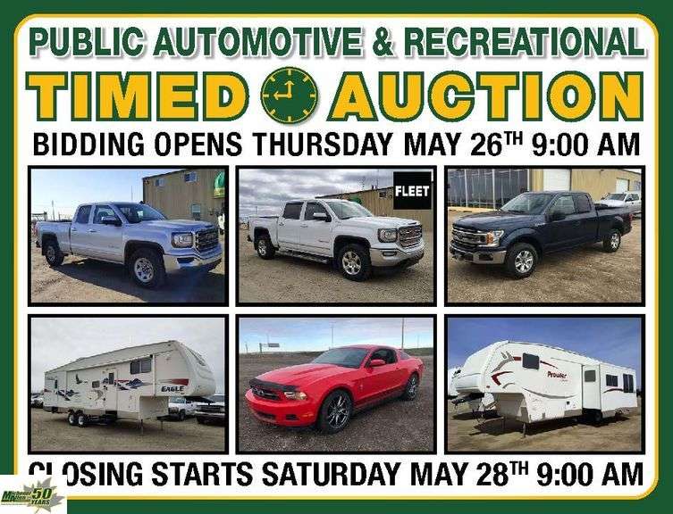 May 28, 2022 - Automotive Timed Vehicles & RV's