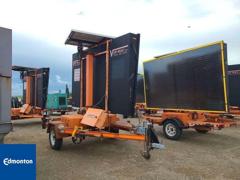 Vermac Trailer Mounted Traffic Sign-Qty 1 2008 VERMAC 1500 Sign Board