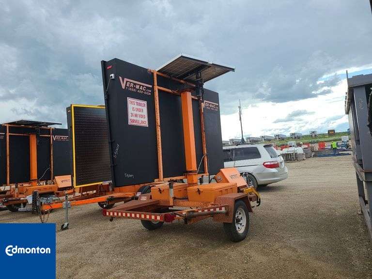 Vermac Trailer Mounted Traffic Sign-Qty 1 2008 VERMAC 1500 Sign Board