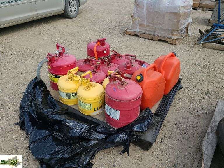Jerry Cans and Safety Cans1 Pallet Michener Allen Auctioneering Ltd