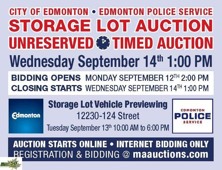 September 14, 2022 City of Edmonton Impound
