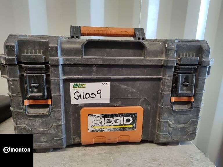 Ridgid Tool Box with Assorted Tools - Michener Allen Auctioneering Ltd