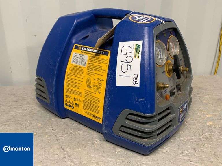 Yellow Jacket Refrigerant Recovery System Qty 1 Michener Allen