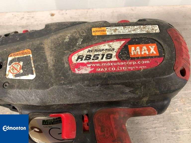 Max RB518 Cordless Rebar Tier Qty 1 *NO BATTERY* Michener Allen
