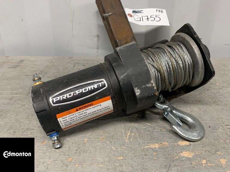 Pro Point Hitch Mounted Winch Qty 1 Michener Allen Auctioneering Ltd