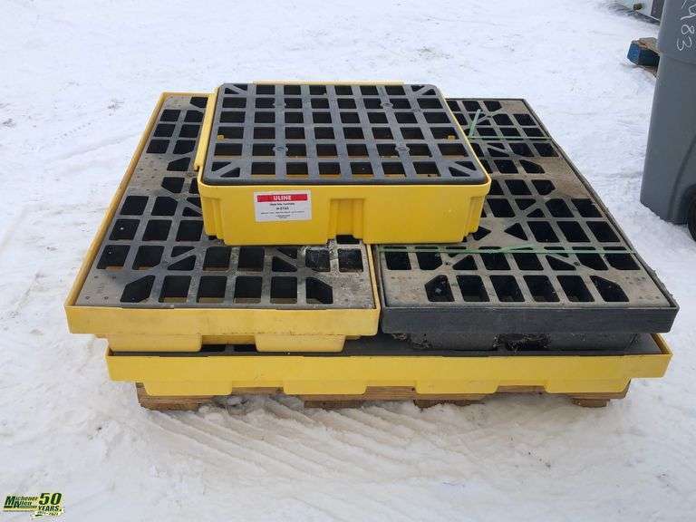Pallet of Spill Trays Spill Kits Michener Allen Auctioneering Ltd