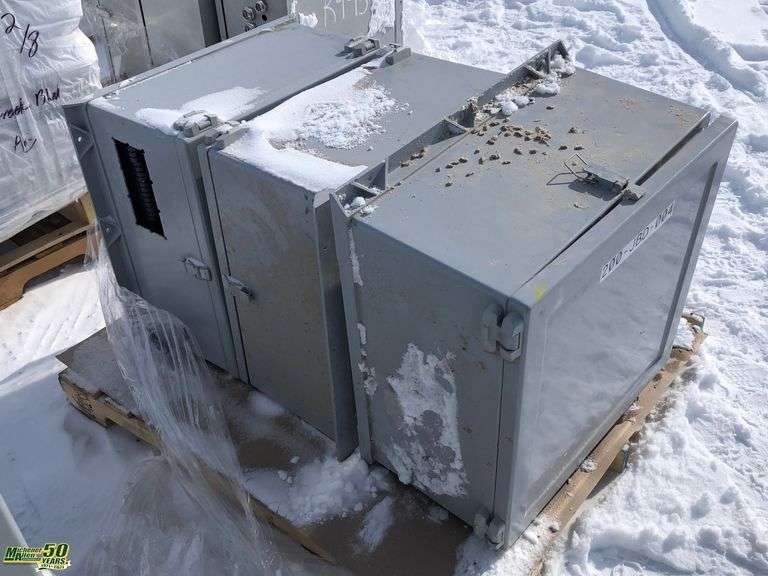 3 Industrial Control Panel Enclosures Michener Allen Auctioneering Ltd