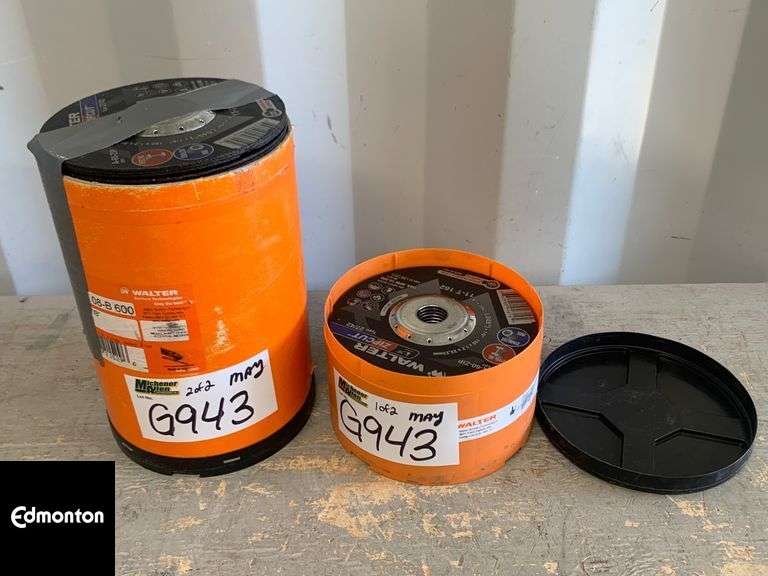 Container of Walter Zip Cut Discs Qty 2 Michener Allen Auctioneering Ltd