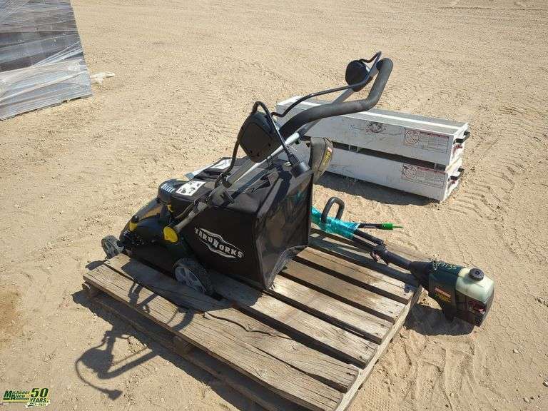 Craftsman Gas Weed Wacker with Rototiller and Edger Heads, LawnVac Lawn Mower 1 Pallet