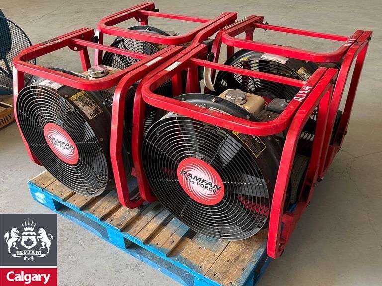 4 Gas Powered Fans Michener Allen Auctioneering Ltd