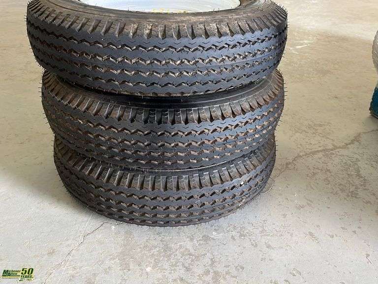 3 Trailer Tires and Rims 5.3012 Michener Allen Auctioneering Ltd