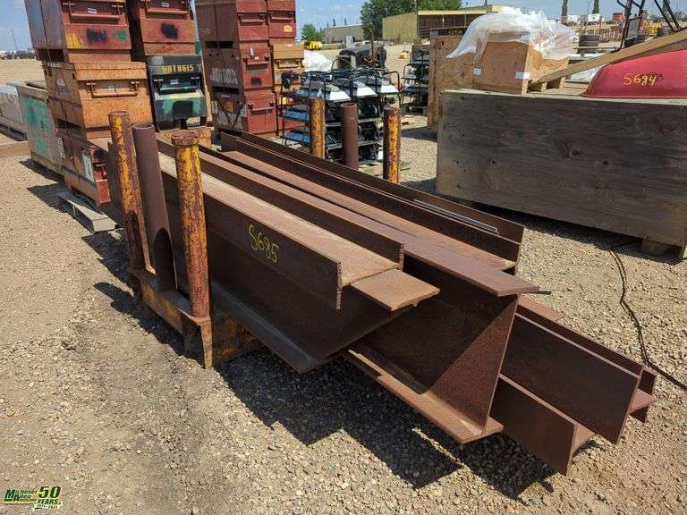 Steel Rack with Assorted Lengths of I Beam - Michener Allen ...