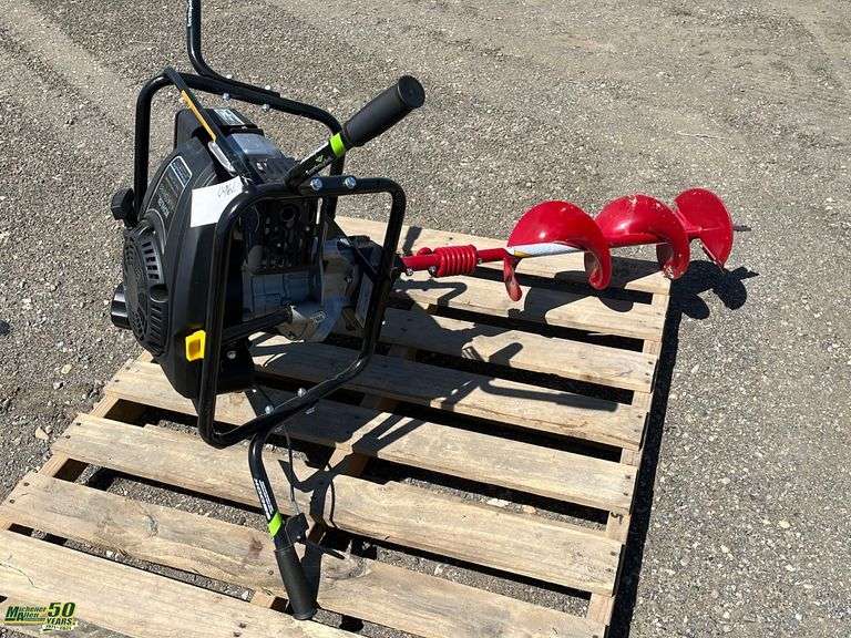 Gas Powered Ice Auger Michener Allen Auctioneering Ltd