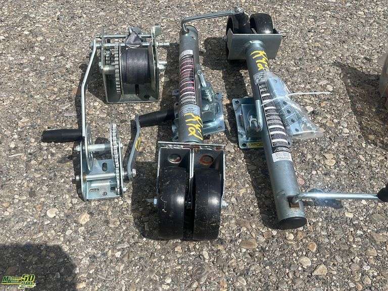 2 Tailer Jacks and 2 Winches Michener Allen Auctioneering Ltd