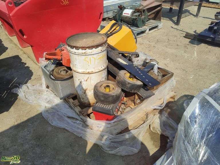 Grease Barrel, Rollers, Chainsaw, Heater, Grease Gun etc Michener