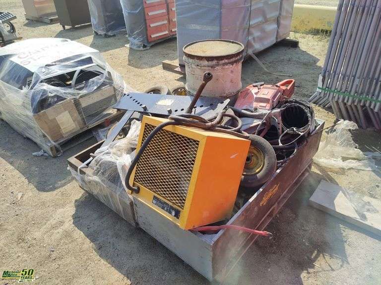 Grease Barrel, Rollers, Chainsaw, Heater, Grease Gun etc Michener