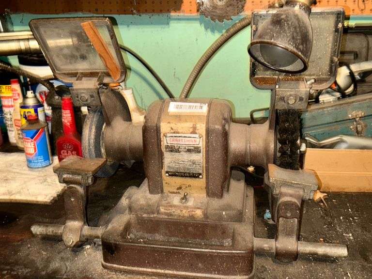 CRAFTSMAN BENCH GRINDER, BEARING GRINDER McLaughlin Auctioneers, LLC