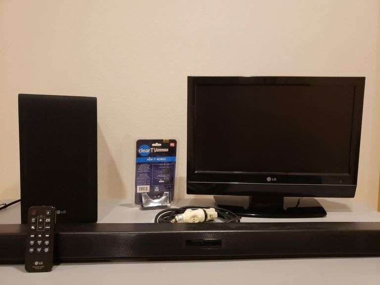LG TV, Sound Bar and Speaker McLaughlin Auctioneers, LLC
