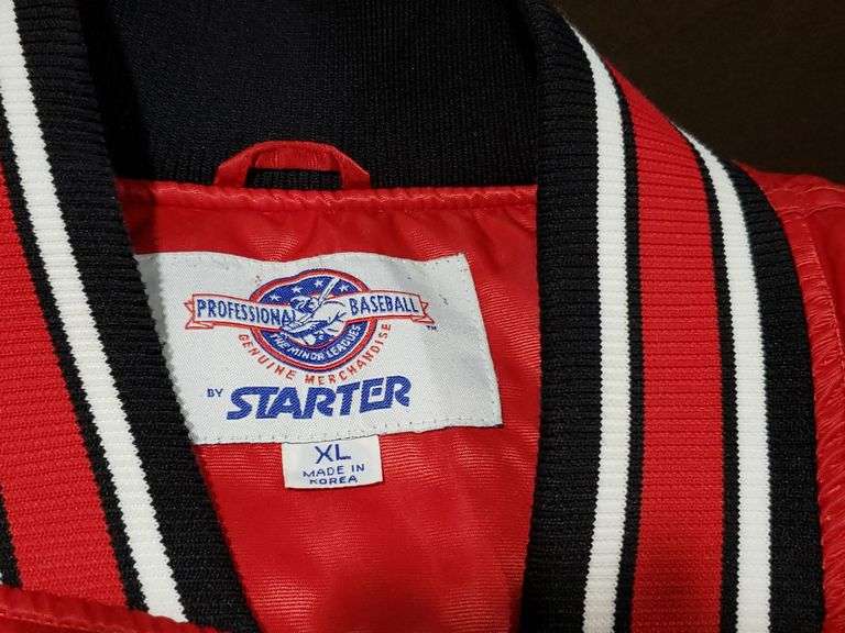 XL FM Fargo Moorhead RedHawks Starter Jacket and Ball Cap McLaughlin