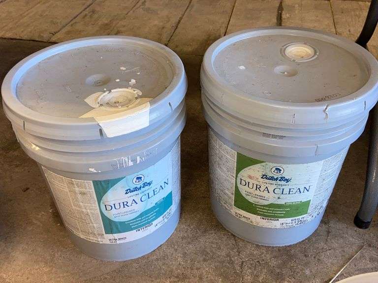 DUTCH BOY INTERIOR LATEX PAINT, TEXTURE HOPPER SPRAYER AND PLASTER