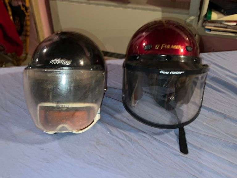 VINTAGE SNOWMOBILE HELMETS AND GOGGLES McLaughlin Auctioneers, LLC