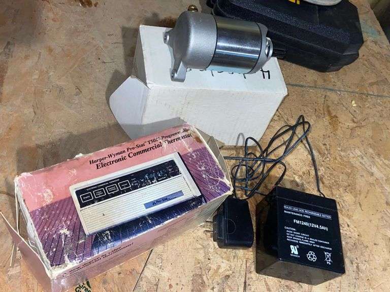 New four wheel starter, electric commercial thermostat, rechargeable