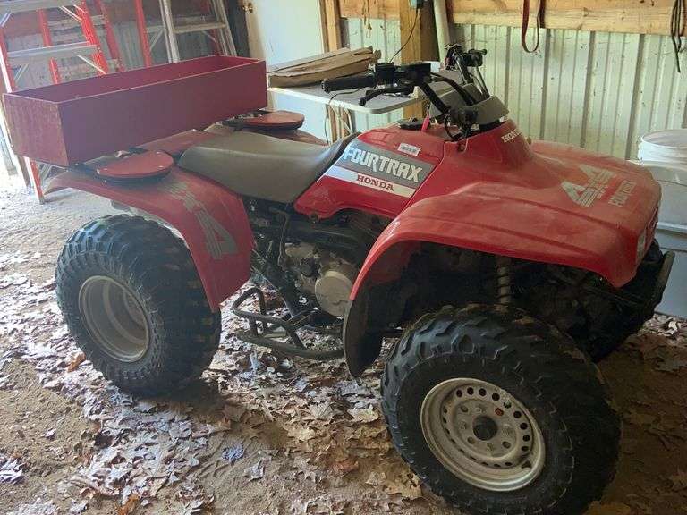 1988 FOURTRAX HONDA 4 X 4 WITH WINCH McLaughlin Auctioneers, LLC mc