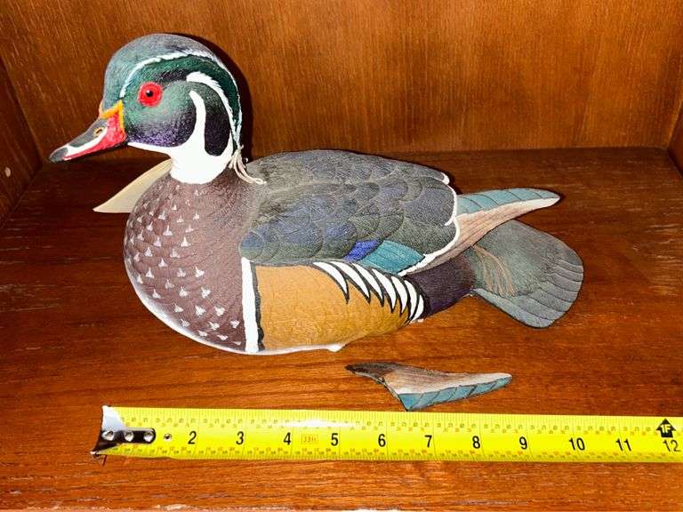 LOON LAKE WOOD DUCK DECOY McLaughlin Auctioneers, LLC