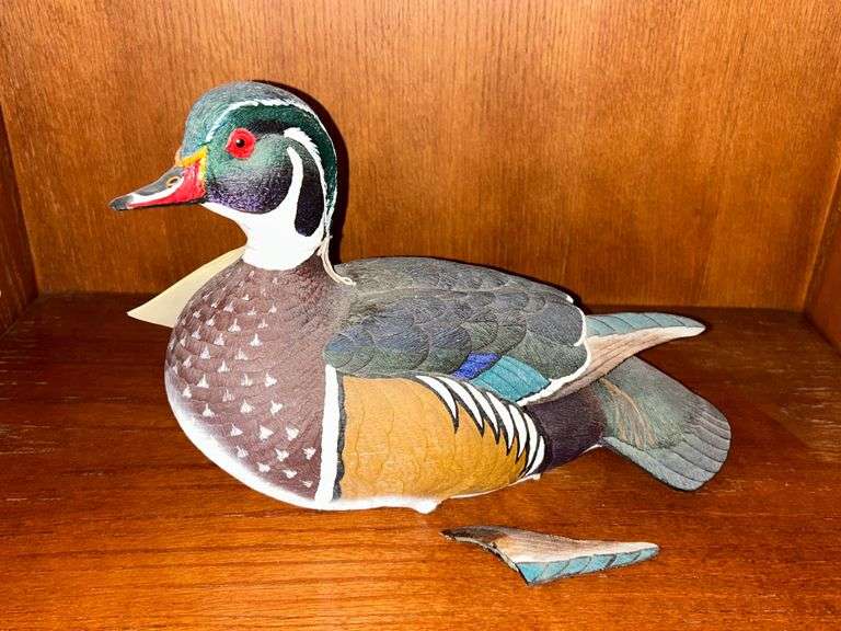 LOON LAKE WOOD DUCK DECOY McLaughlin Auctioneers, LLC