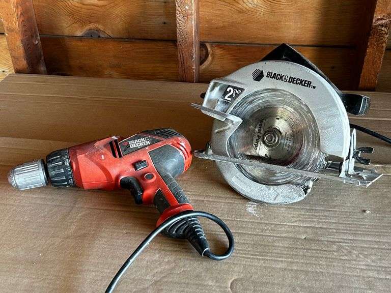 BLACK AND DECKER DRILL AND CIRCULAR SAW McLaughlin Auctioneers, LLC
