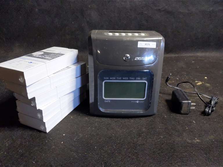 Pyramid 2650 PRO Time Clock with time cards Mariner Auctions