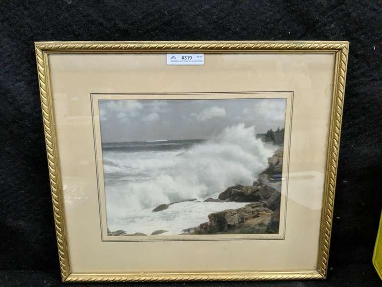 MacAskill Framed Print "Entrance Halifax Harbour" 14.75" Wide X 12.75