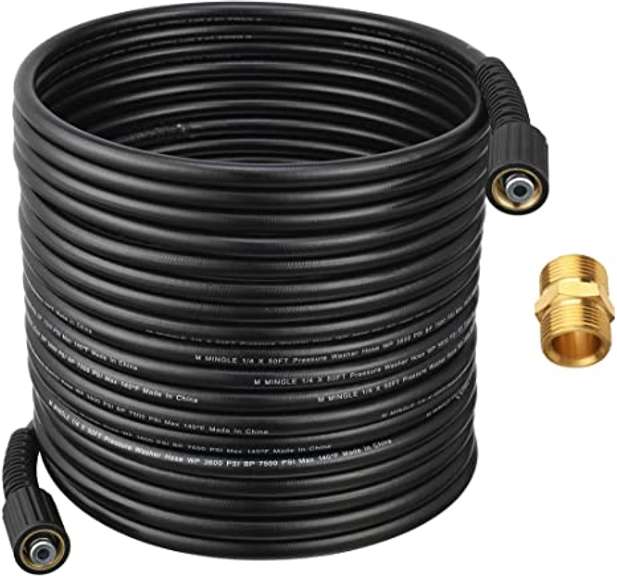 M Mingle 50 ft Pressure Washer Hose 50 ft Mariner Auctions