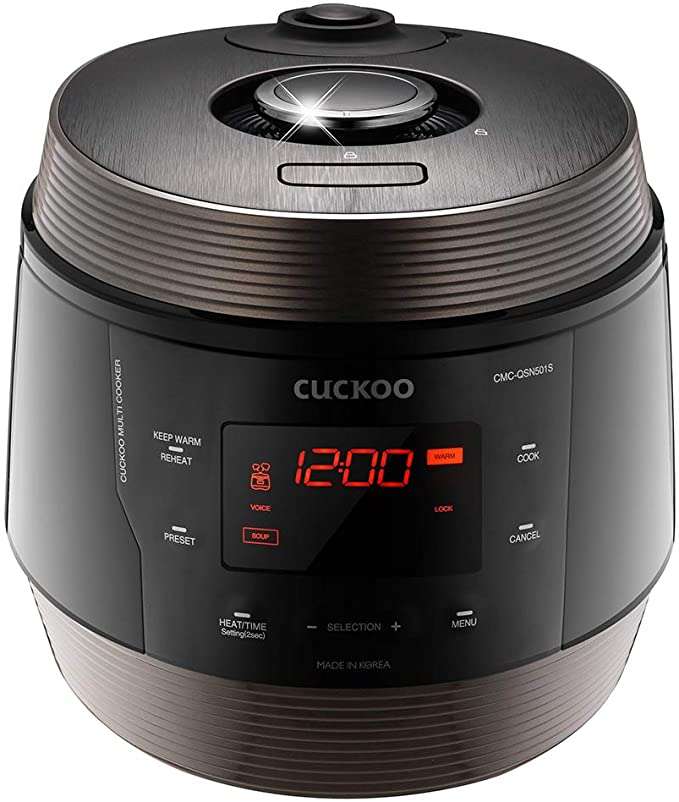 Cuckoo CMCQSN501S, Q5 Superior 8 in 1 Multi Pressure Slow, Rice Cooker