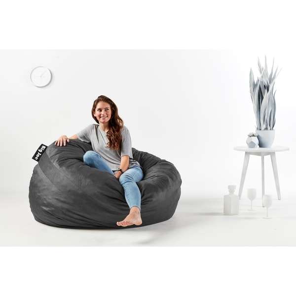 **See note** Big Joe Large 4' Fuf Bean Bag Chair, Multiple Colors