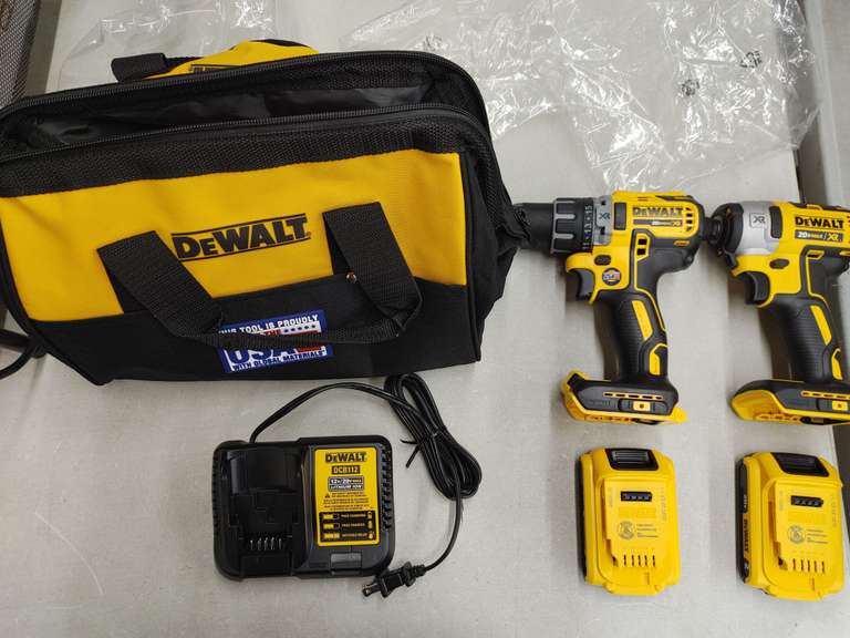 DEWALT DCK283D2 20V Max XR Brushless Cordless Compact Drill/Driver