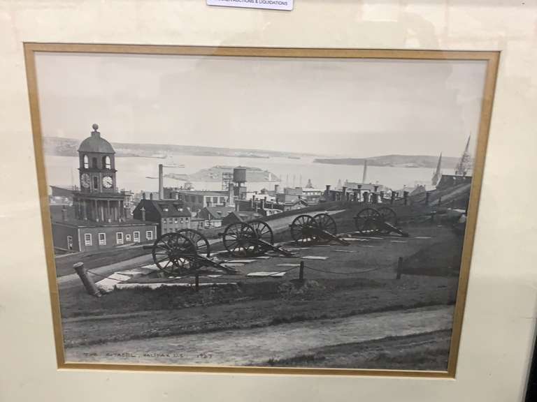 W.R.Macaskill Black And White Print " The Citadel Halifax 1927" 15.25" Wide X 12.25" High