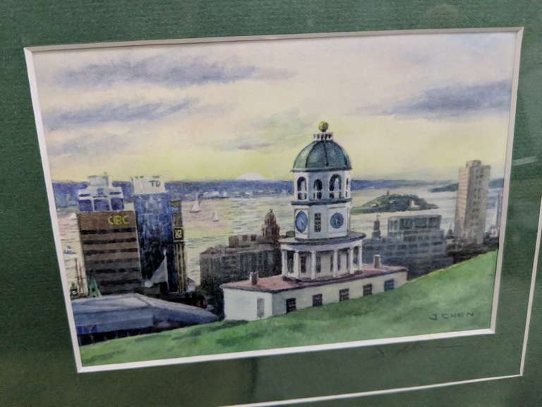 Jin Rong Chen Hand Signed Artwork Containing 3 Framed Prints "Peggy's