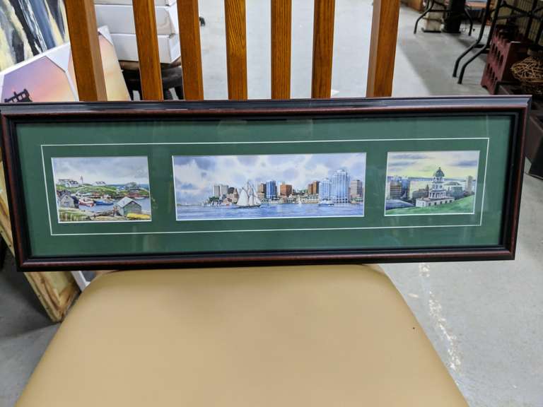Jin Rong Chen Hand Signed Artwork Containing 3 Framed Prints "Peggy's
