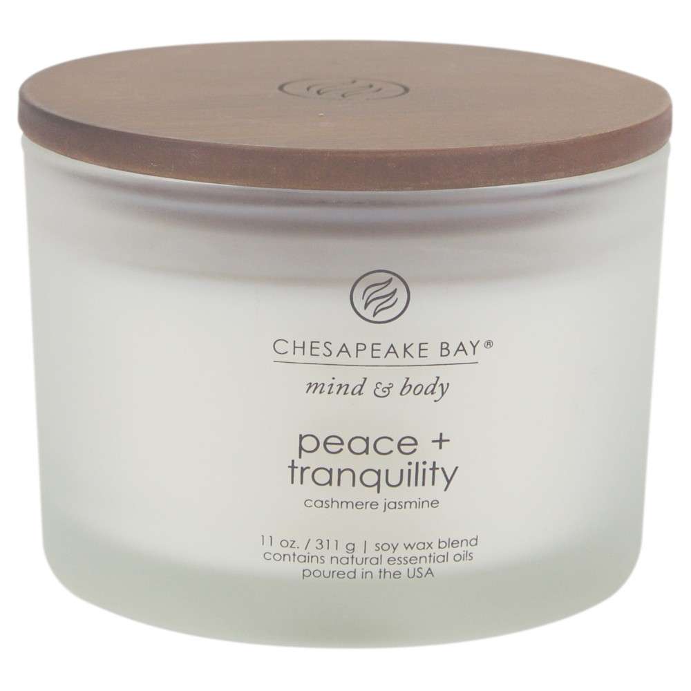 Peace + Tranquility (Cashmere Jasmine) Chesapeake Bay Candle 3Wick