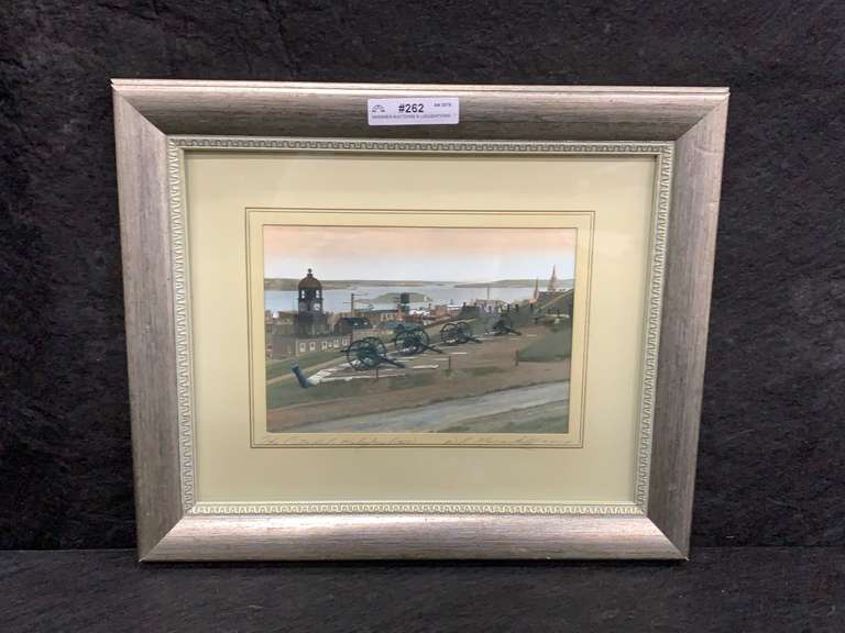 W.R. MacAskill Photo Hand Signed " The Citadel, Halifax" (12" X 10" Including Frame) Mariner
