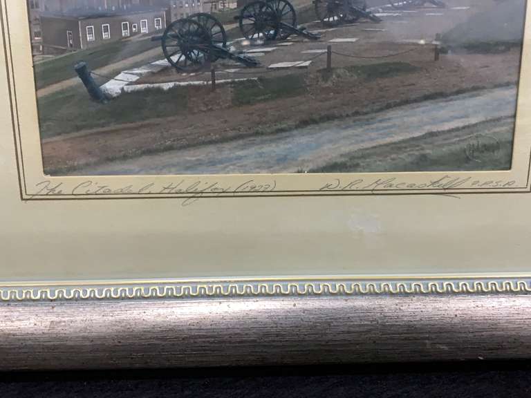 W.R. MacAskill Photo Hand Signed " The Citadel, Halifax" (12" X 10" Including Frame) Mariner
