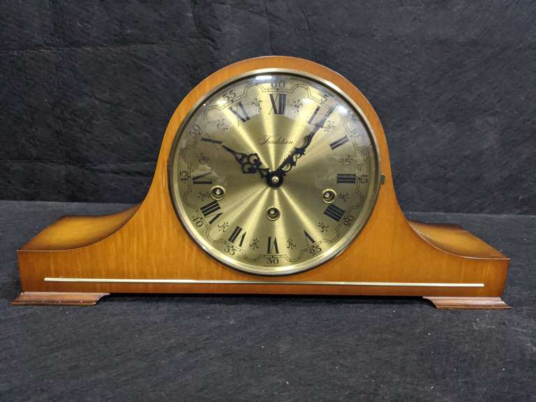Tradition Key wound Mantle Clock with Key. Westminster Chimes (Made in Germany) Mariner