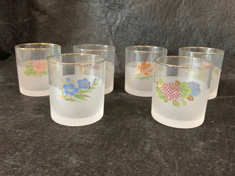 Set Of 6 Retro Cocktail Glasses Mariner Auctions & Liquidations Ltd.