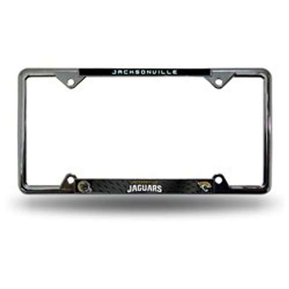 Caseys 9474649037 Jacksonville Jaguars License Plate Frame with EZ View